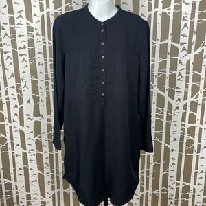 Long Sleeve Shirt Dress / Pullover Dress w Pockets sz M